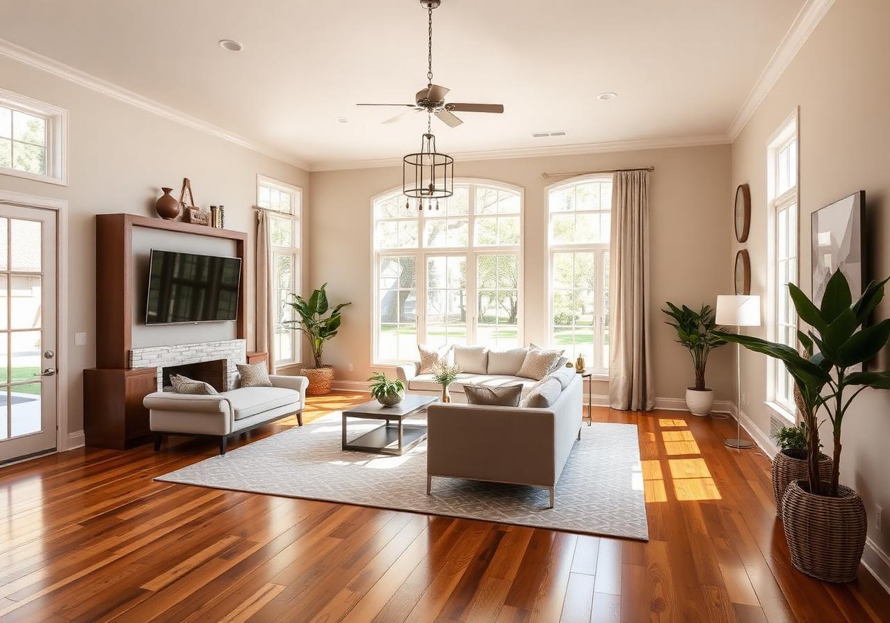 Bright modern living room
